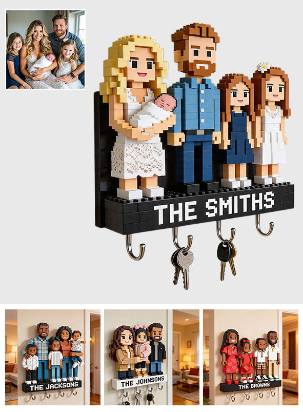 Custom Any Photo - Personalized Family Custom Shaped Hanging Rack
