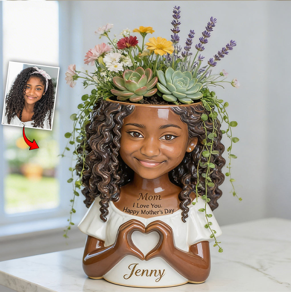 I Love You - Personalized Mother Acrylic Pot