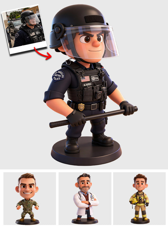 Any Photo - Personalized Police Officer Custom Shaped Acrylic Plaque