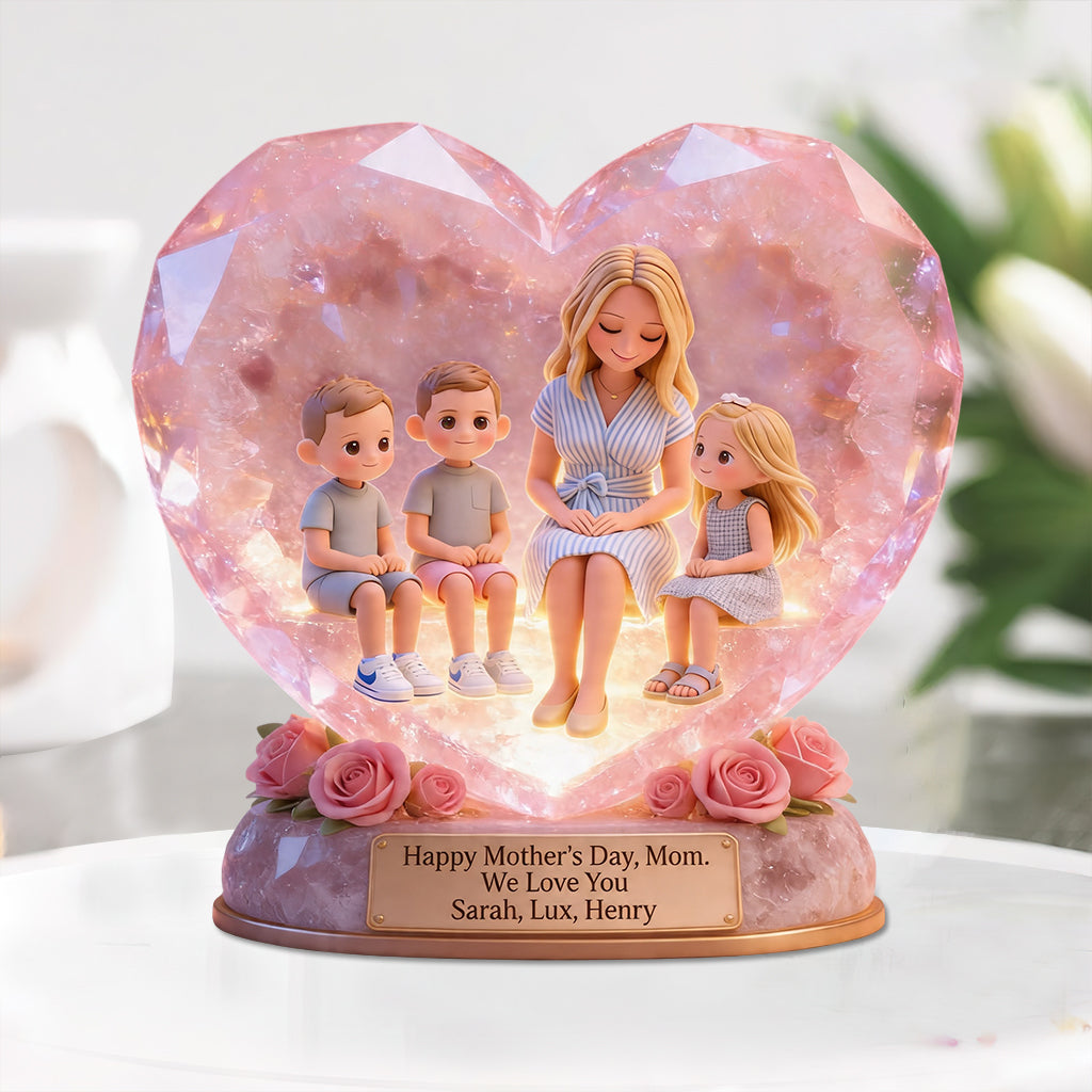 Beste Mama aller Zeiten - Personalisierte Mutter Acrylplakette