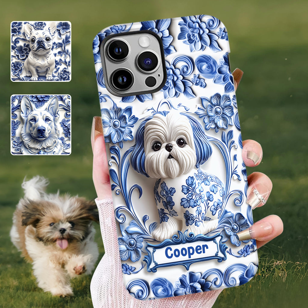 Coque de téléphone personnalisée avec imprimé chien mignon