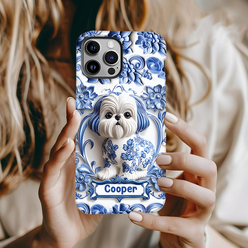 Coque de téléphone personnalisée avec imprimé chien mignon