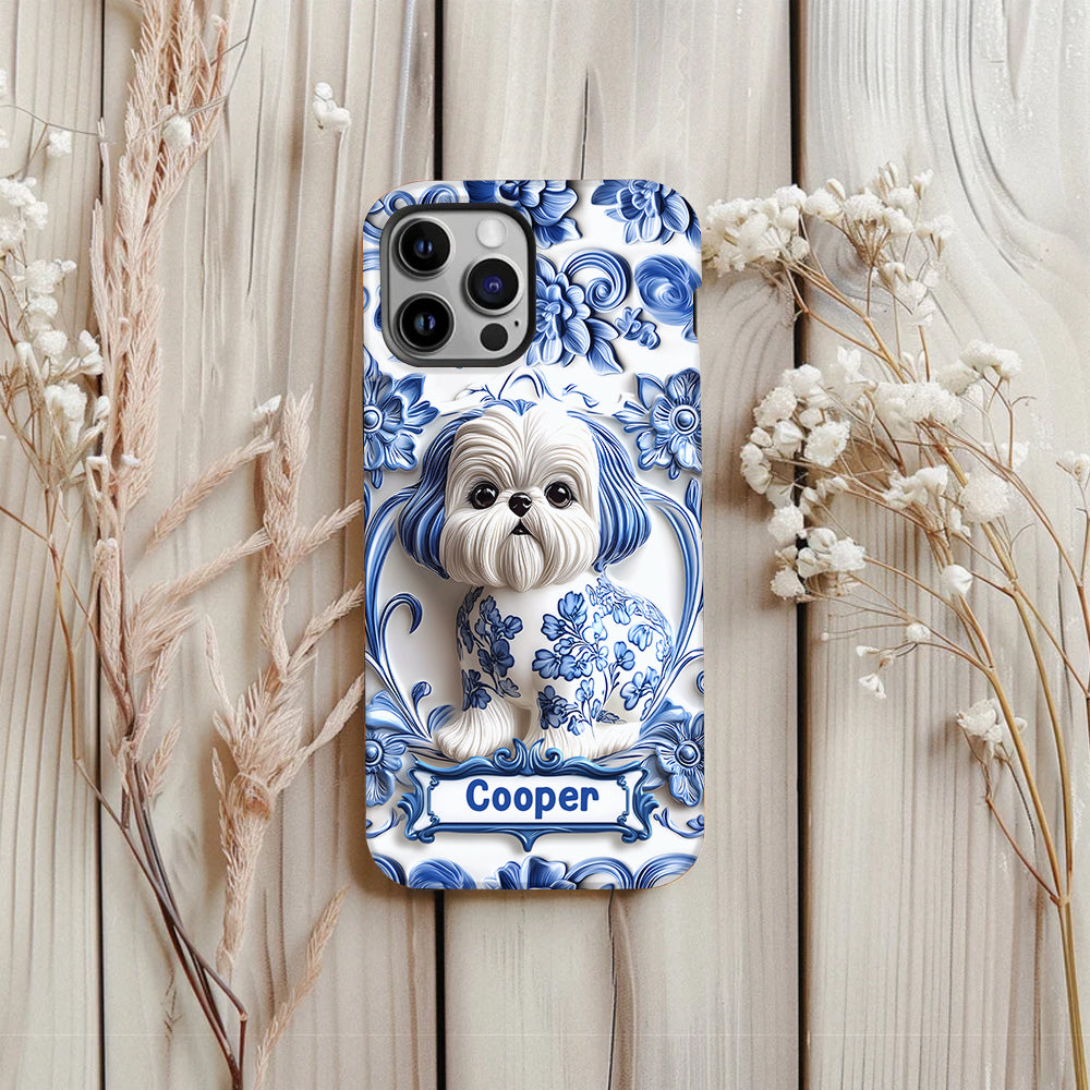Coque de téléphone personnalisée avec imprimé chien mignon