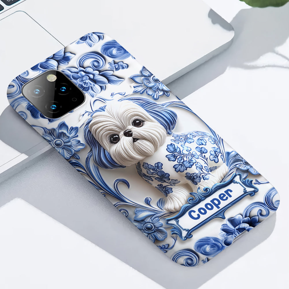 Coque de téléphone personnalisée avec imprimé chien mignon