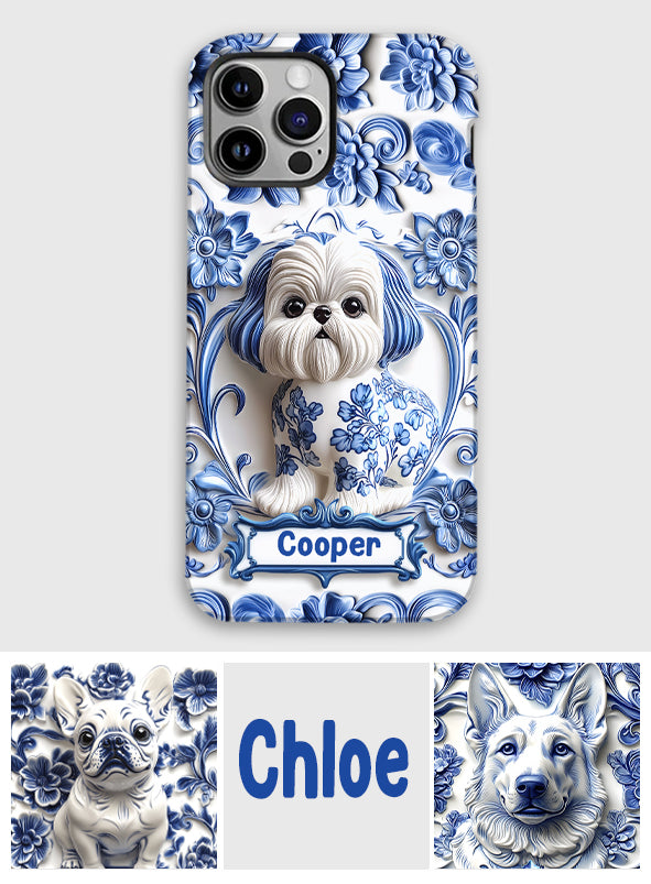 Coque de téléphone personnalisée avec imprimé chien mignon