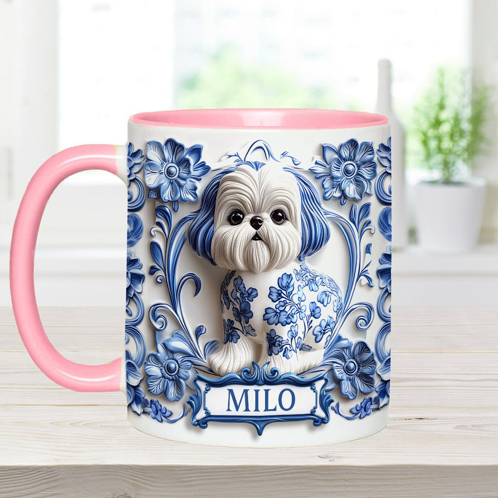 Cute Dog - Personalized Dog Accent Mug