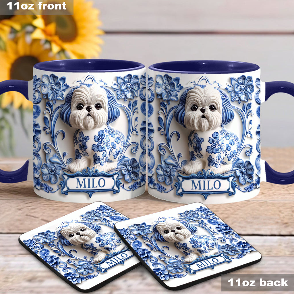 Cute Dog - Personalized Dog Accent Mug