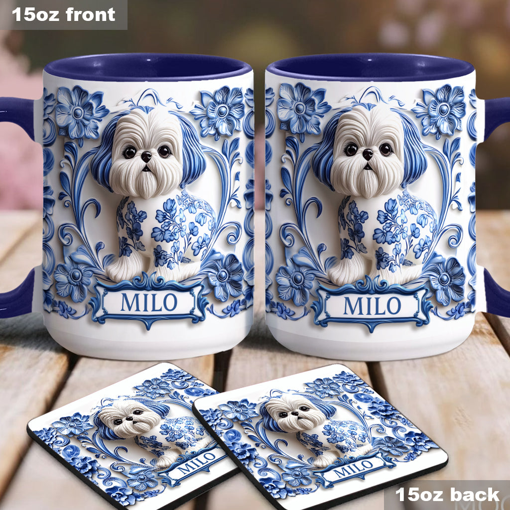 Cute Dog - Personalized Dog Accent Mug