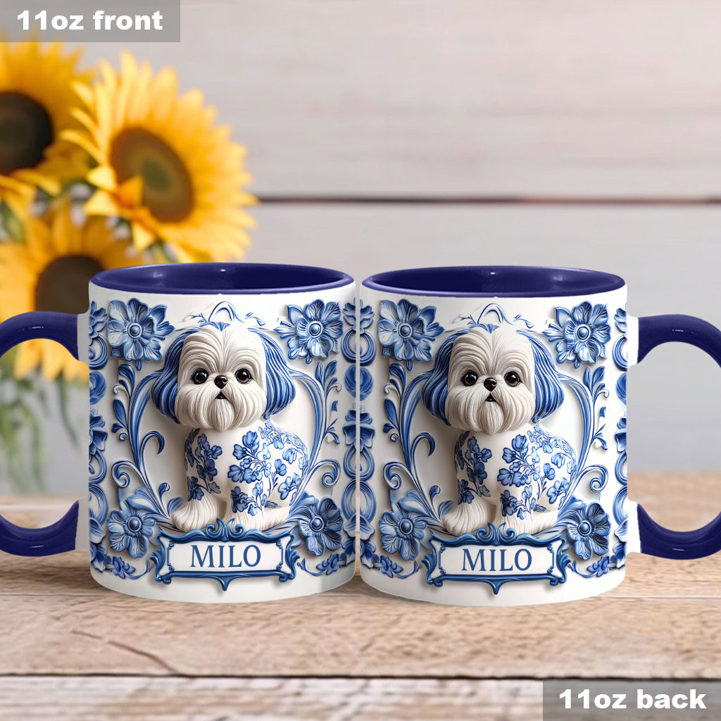 Cute Dog - Personalized Dog Accent Mug