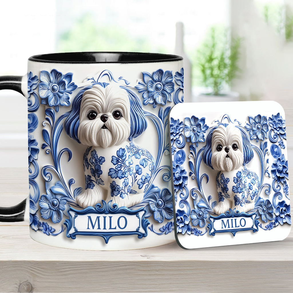 Cute Dog - Personalized Dog Accent Mug