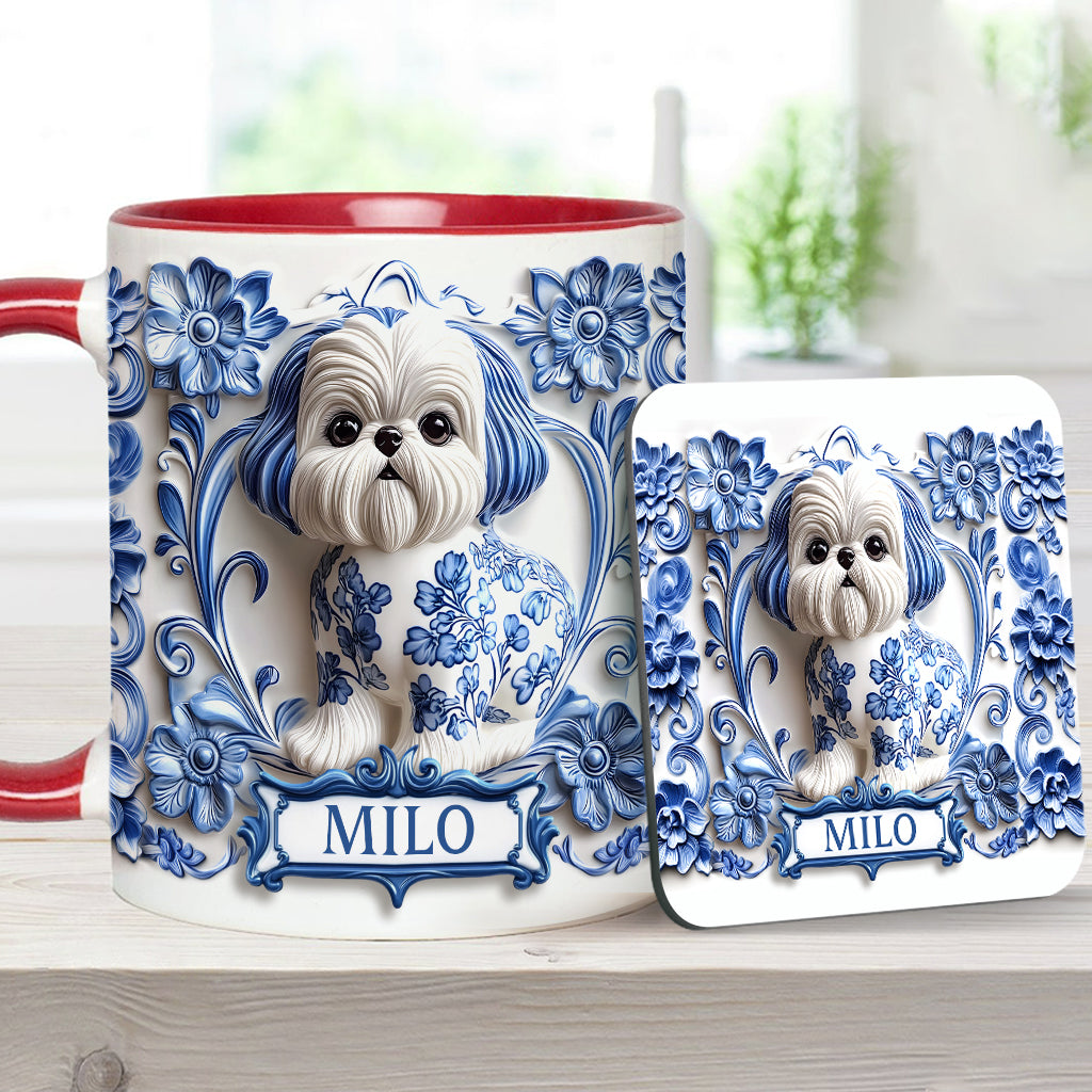 Cute Dog - Personalized Dog Accent Mug