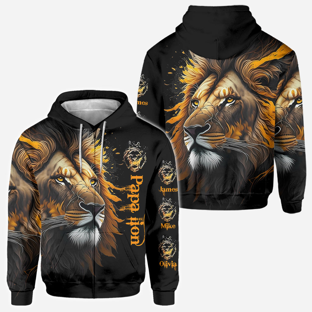 Papa Lion - Personalized Father All Over Shirt