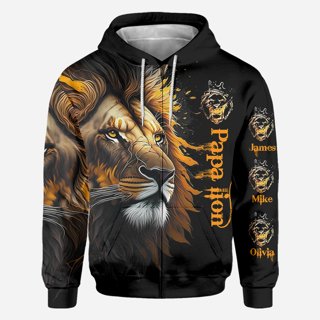 Papa Lion - Personalized Father All Over Shirt