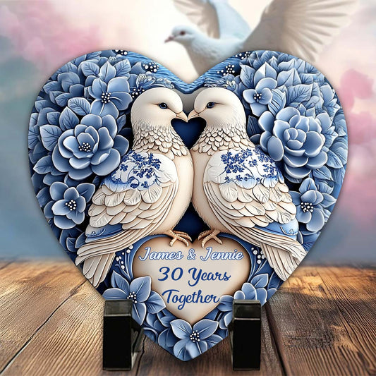 I'm Yours - Personalized Couple Heart Shaped Stone