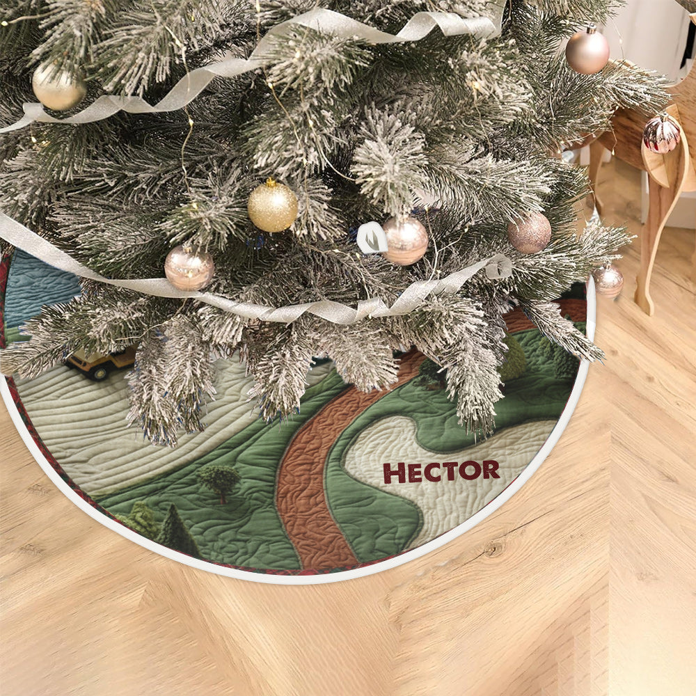 Merry Christmas For Golfer - Personalized Golf Tree Skirt