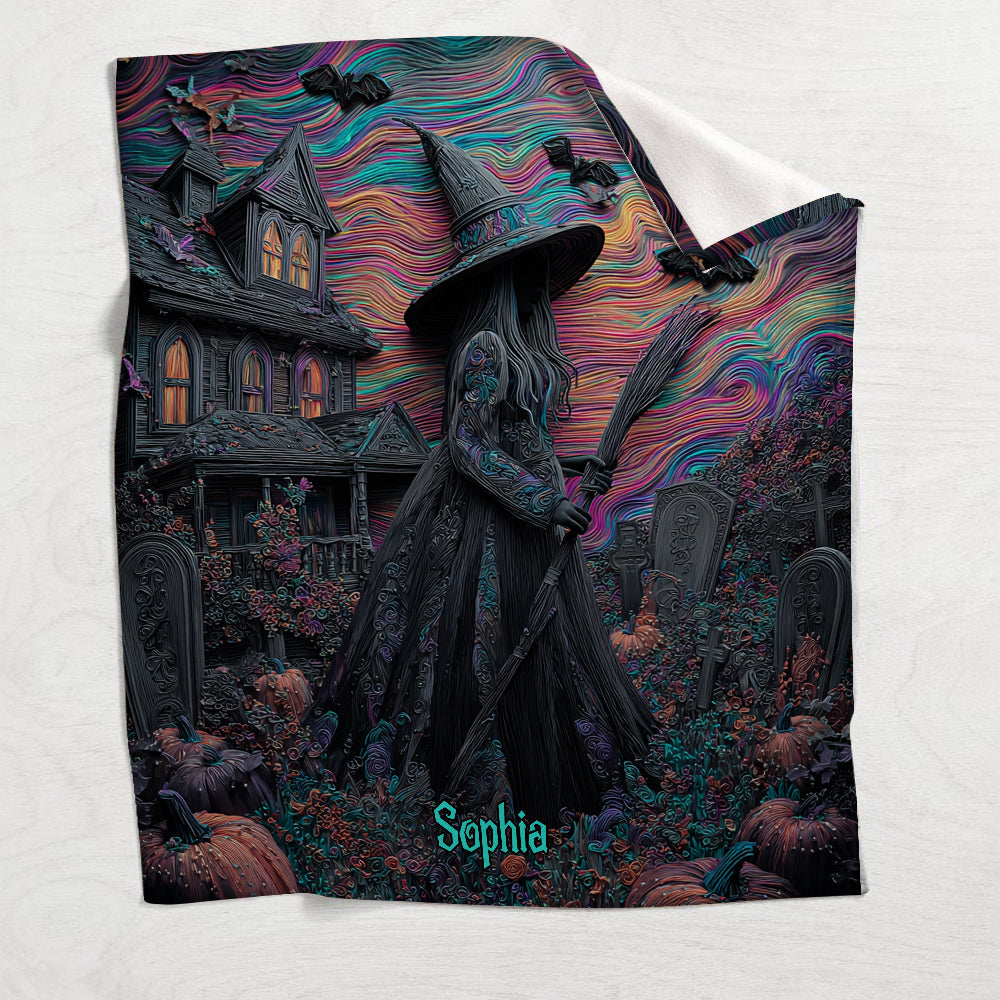 Witch Mansion - Personalized Witch Blanket