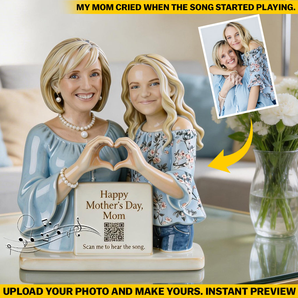 Hear The Song - Personalized Mother Custom Shaped Acrylic Plaque