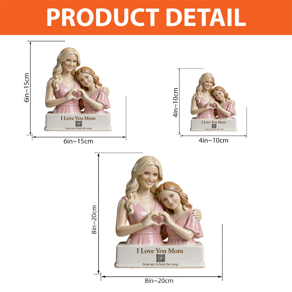 Hear The Song - Personalized Mother Custom Shaped Acrylic Plaque