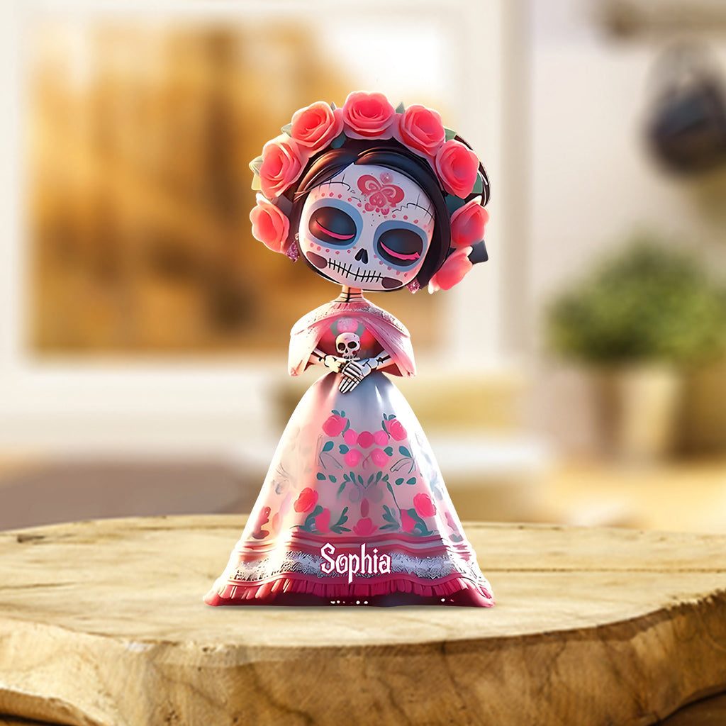 Sugar Skulls - Personalized Skull Custom Shaped Acrylic Plaque
