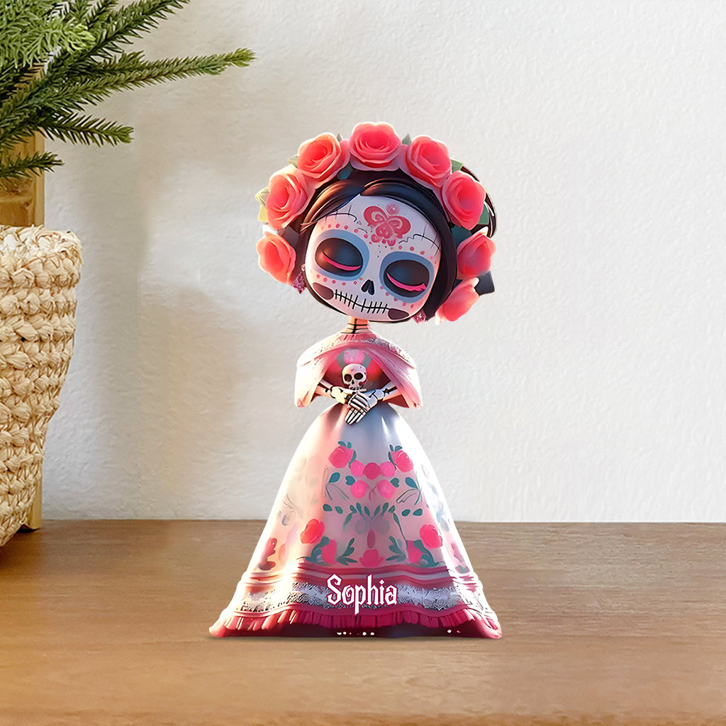 Sugar Skulls - Personalized Skull Custom Shaped Acrylic Plaque