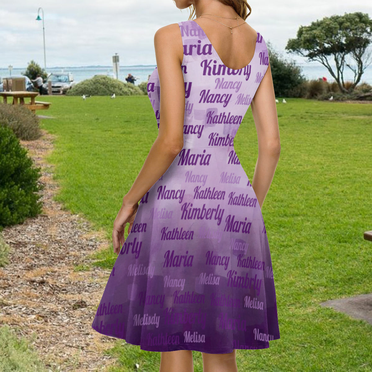 Best Nana Ever - Personalized Grandma Sleeveless Dress