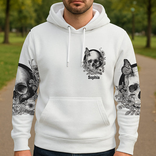 White Skull - Personalized Skull All Over Shirt