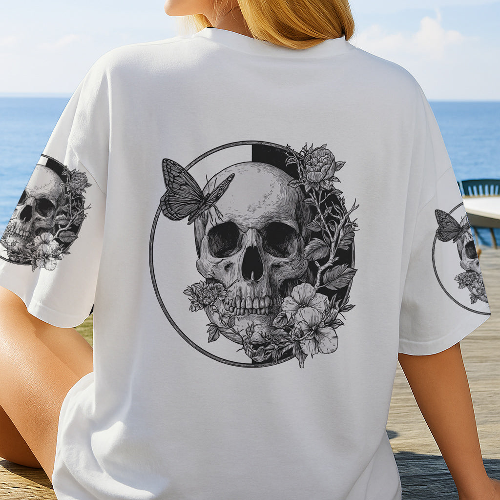 White Skull - Personalized Skull All Over Shirt