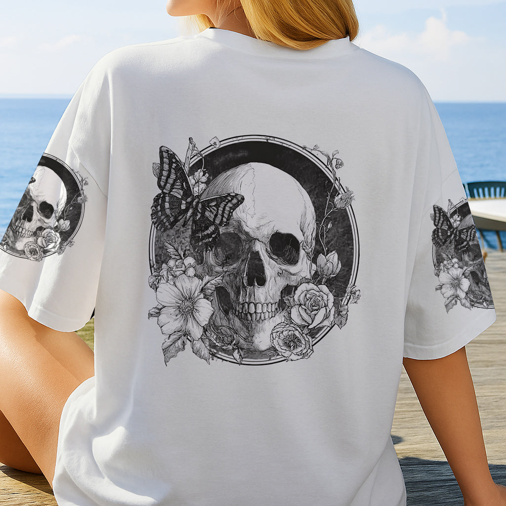 White Skull - Personalized Skull All Over Shirt