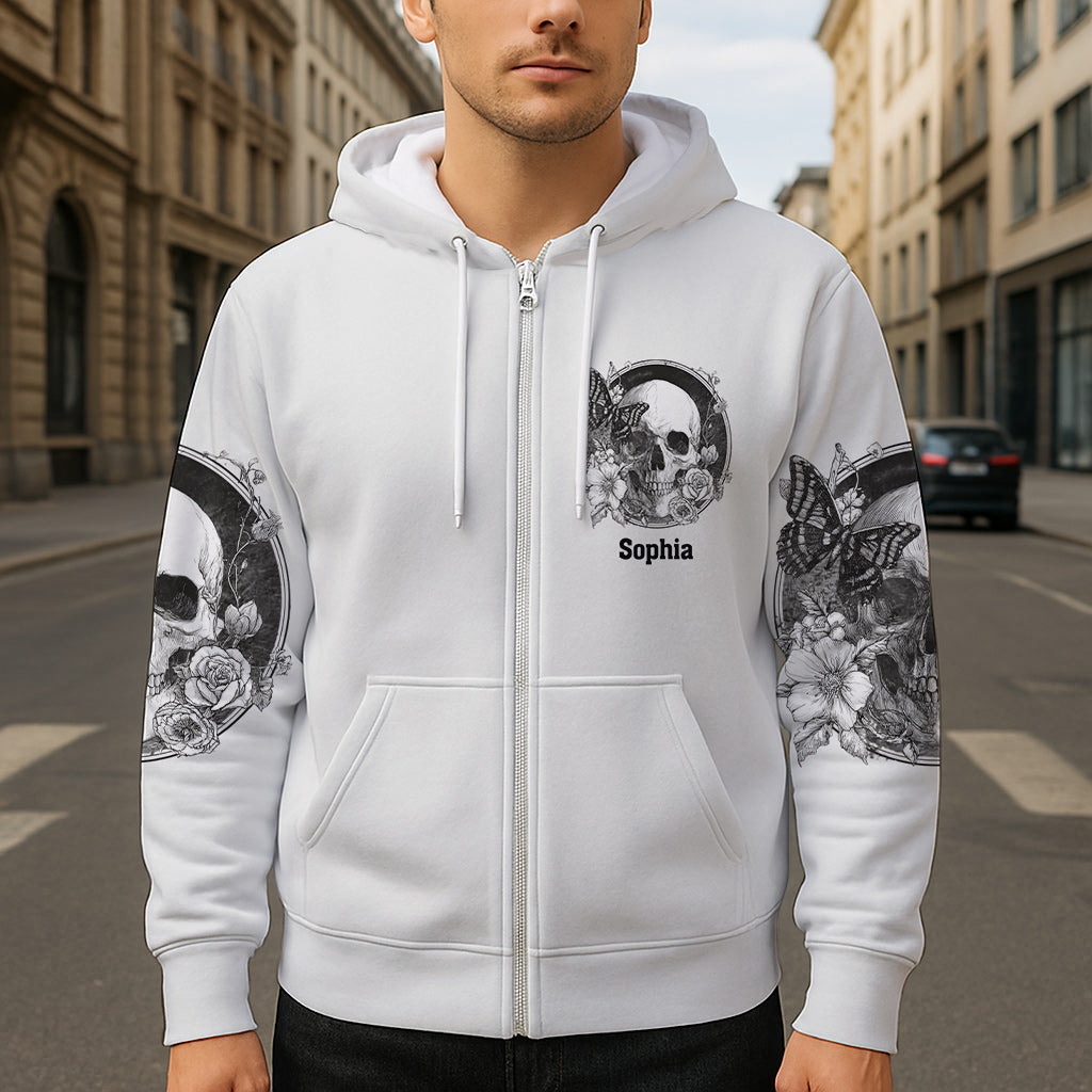 White Skull - Personalized Skull All Over Shirt