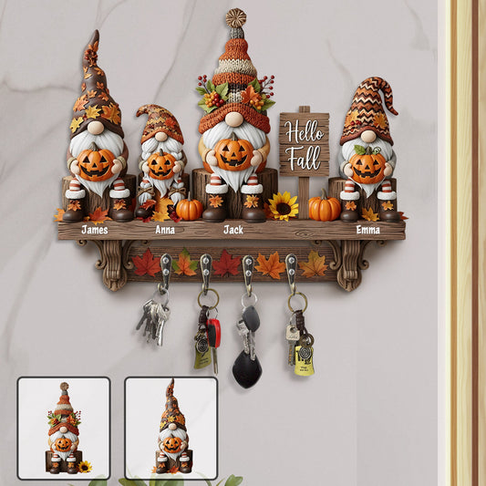 Bonjour l'automne ! Porte-clés personnalisé pour toute la famille.