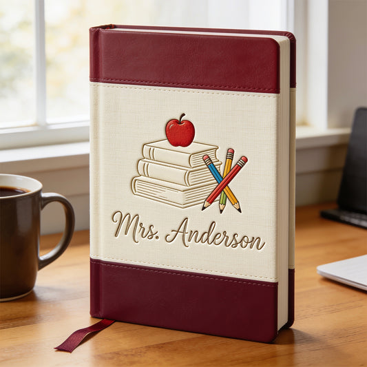 Lehrergeschenke - Personalisierter Lehrer Lederjournal