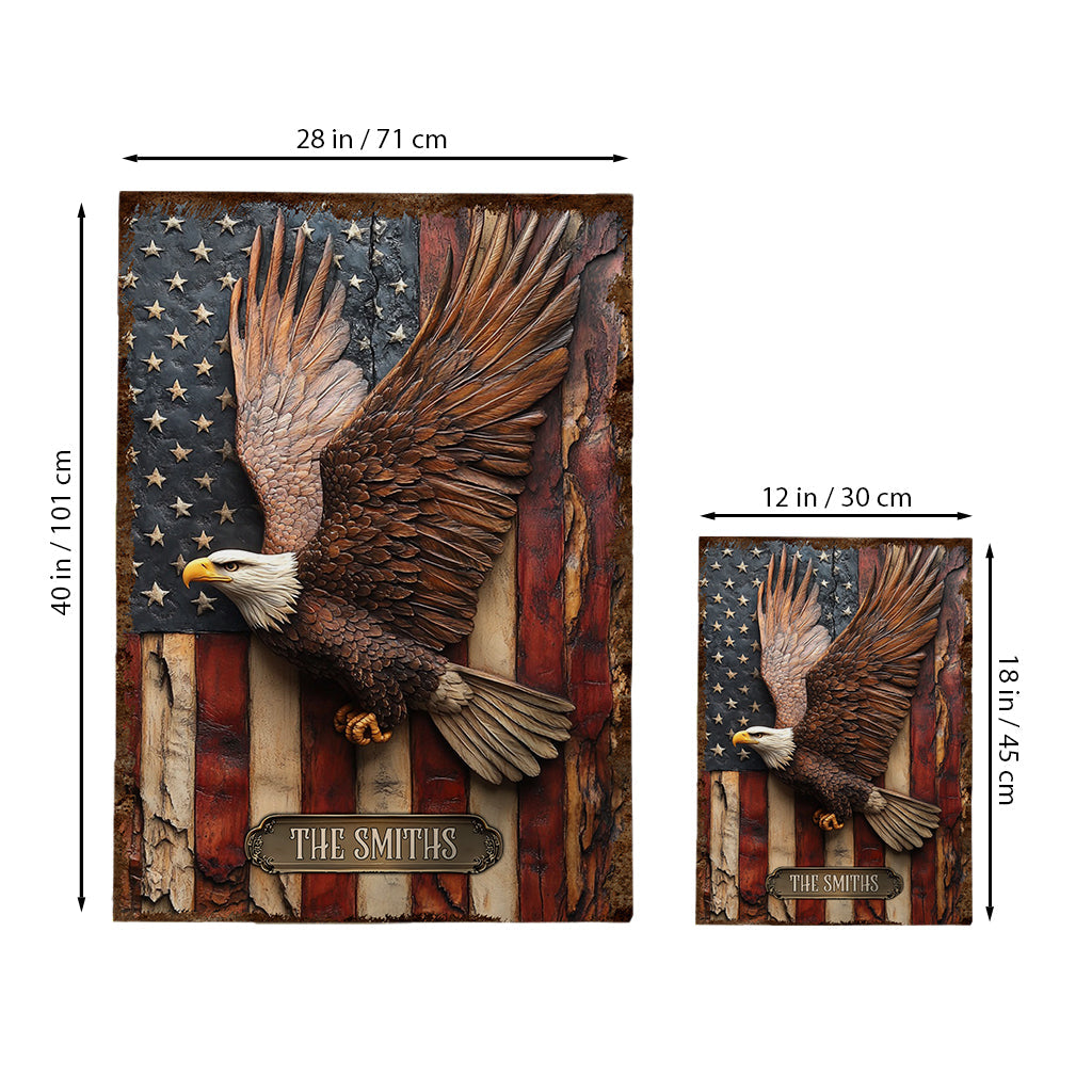 God Bless America - Personalized Independence Day/ 4th of July Garden Flag