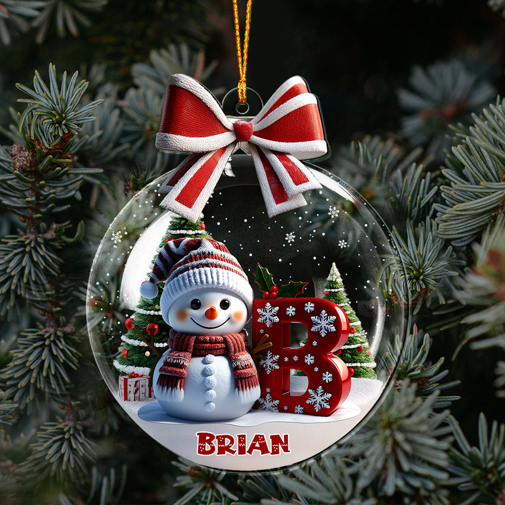 Merry Christmas - Personalized Family Transparent Ornament