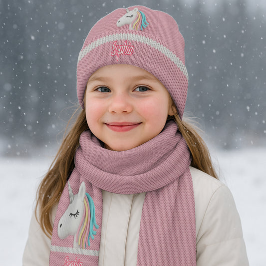 Beautiful Unicorn - Personalized Kid Beanie Hat