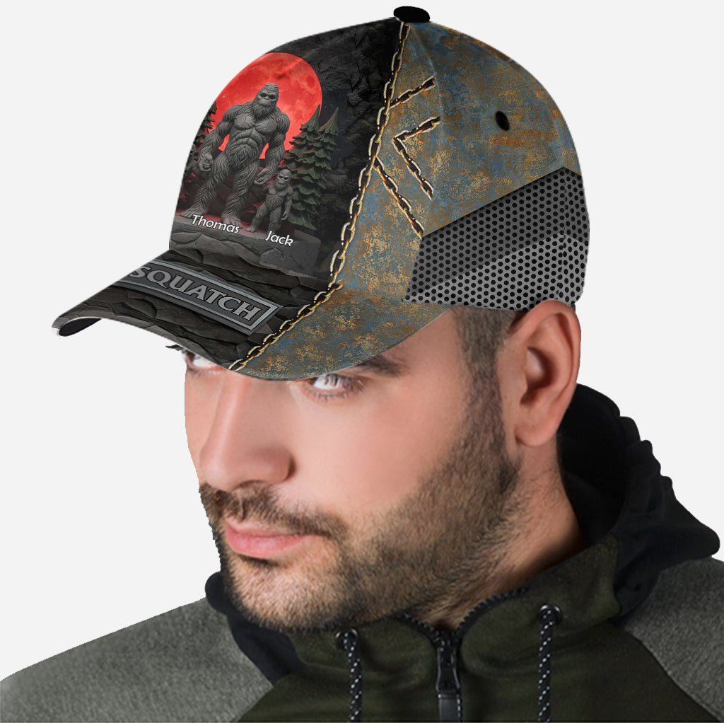 Like A Dad Just Way More Squatchy Gift For Dad, Grandpa - Personalized Father Classic Cap