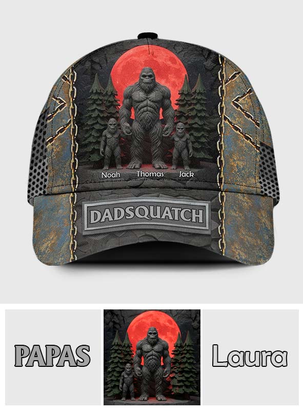 Like A Dad Just Way More Squatchy Gift For Dad, Grandpa - Personalized Father Classic Cap
