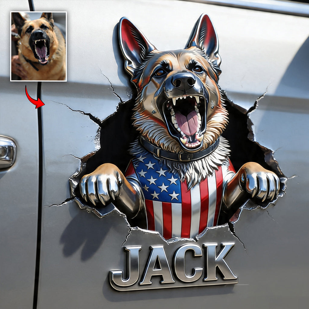 Peeking Pets - Personalisierter Hundedekor Full