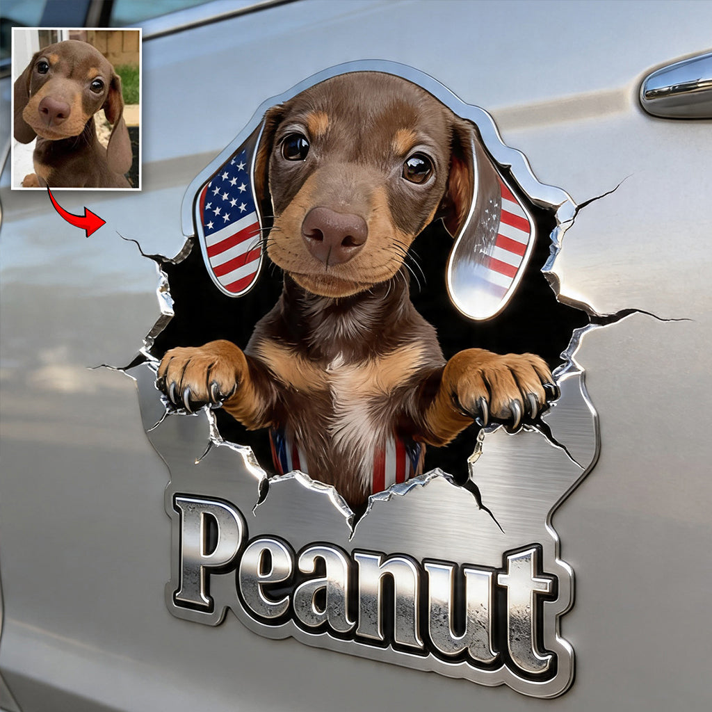 Peeking Pets - Personalisierter Hundedekor Full