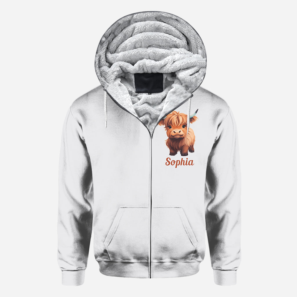 Gott sagt, ich bin es – Personalisiertes T-Shirt mit Hochlandrind-Motiv