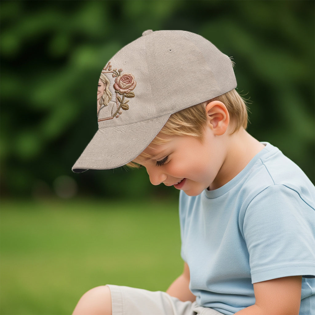 Custom Any Photo - Personalized Birth Month Flower Classic Cap
