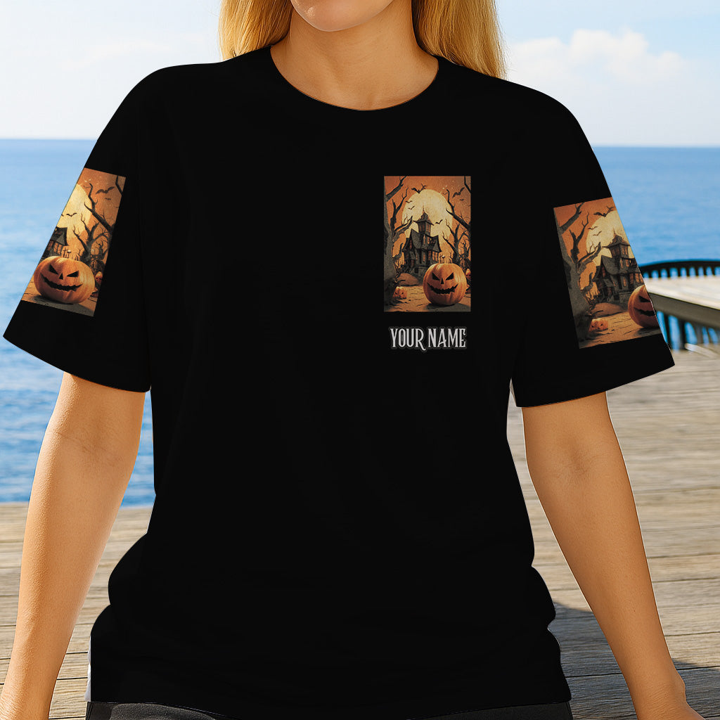 Halloween Castle - Personalized Halloween All Over Shirt
