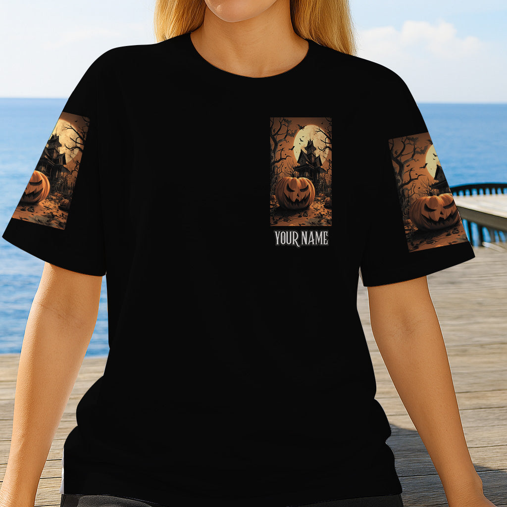Halloween Castle - Personalized Halloween All Over Shirt