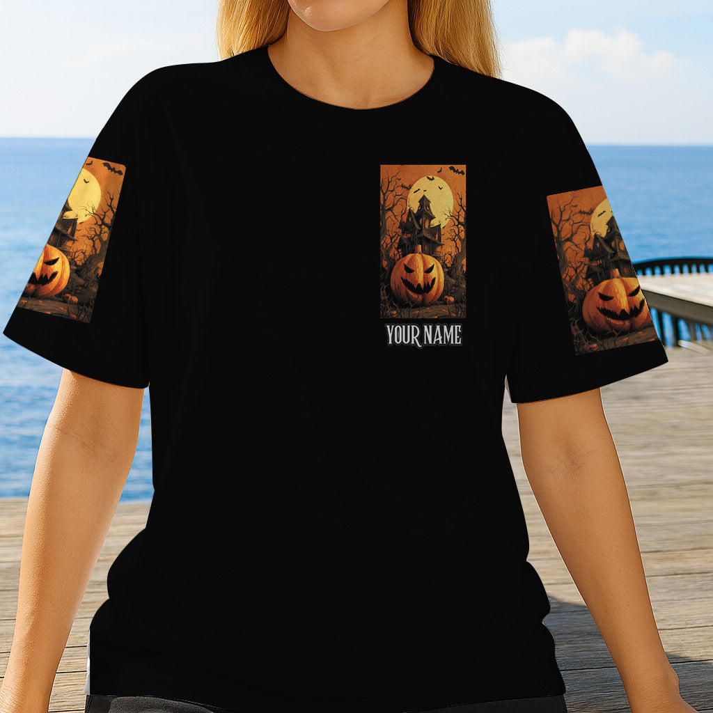 Halloween Castle - Personalized Halloween All Over Shirt