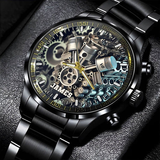 Feel The Power Of Speed - Personalized Biker Hand Watch