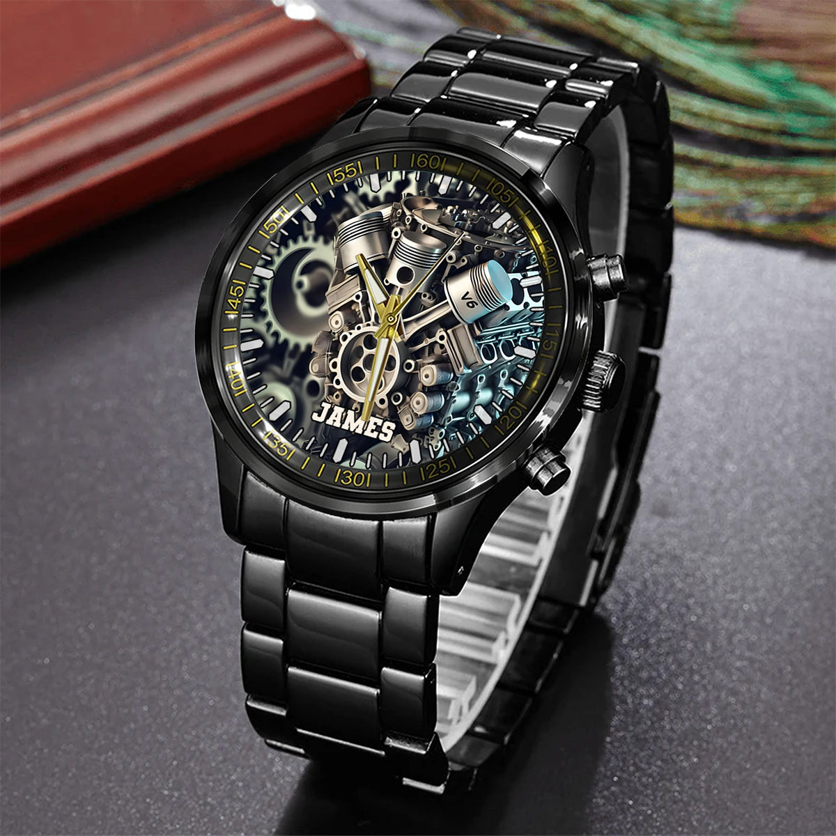 Feel The Power Of Speed - Personalized Biker Hand Watch