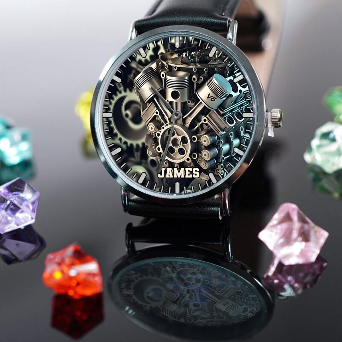 Feel The Power Of Speed - Personalized Biker Hand Watch