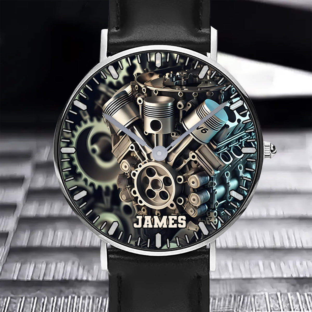 Feel The Power Of Speed - Personalized Biker Hand Watch