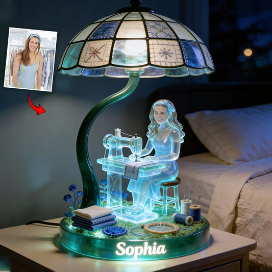 Décor de Chambre à Coudre - Lampe de Nuit LED Acrylique Personnalisée