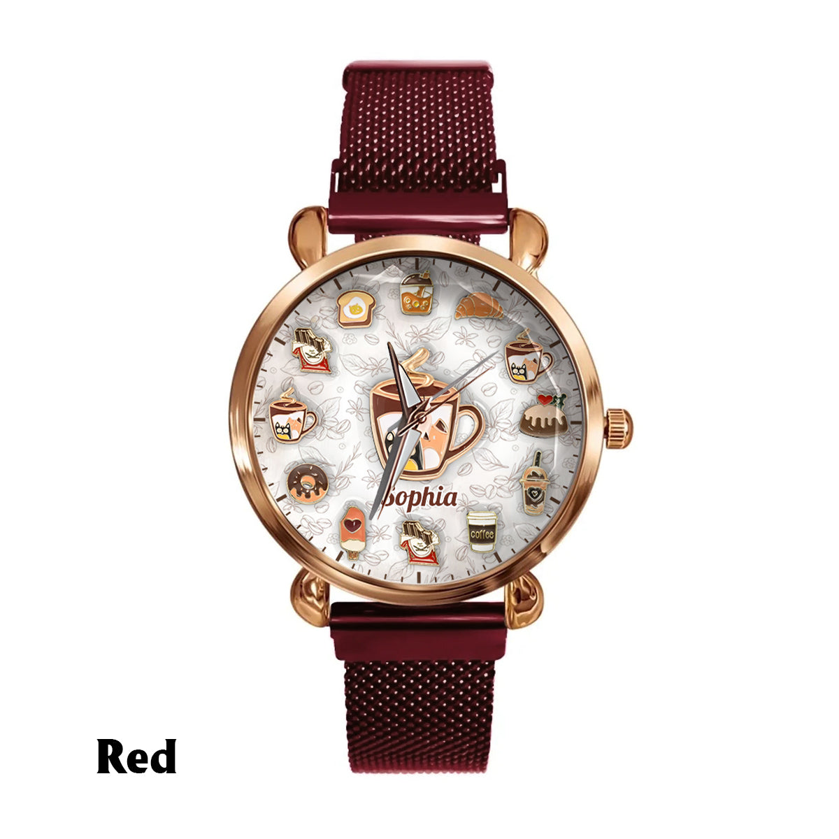Mode Café - Montre-bracelet personnalisée pour femme 