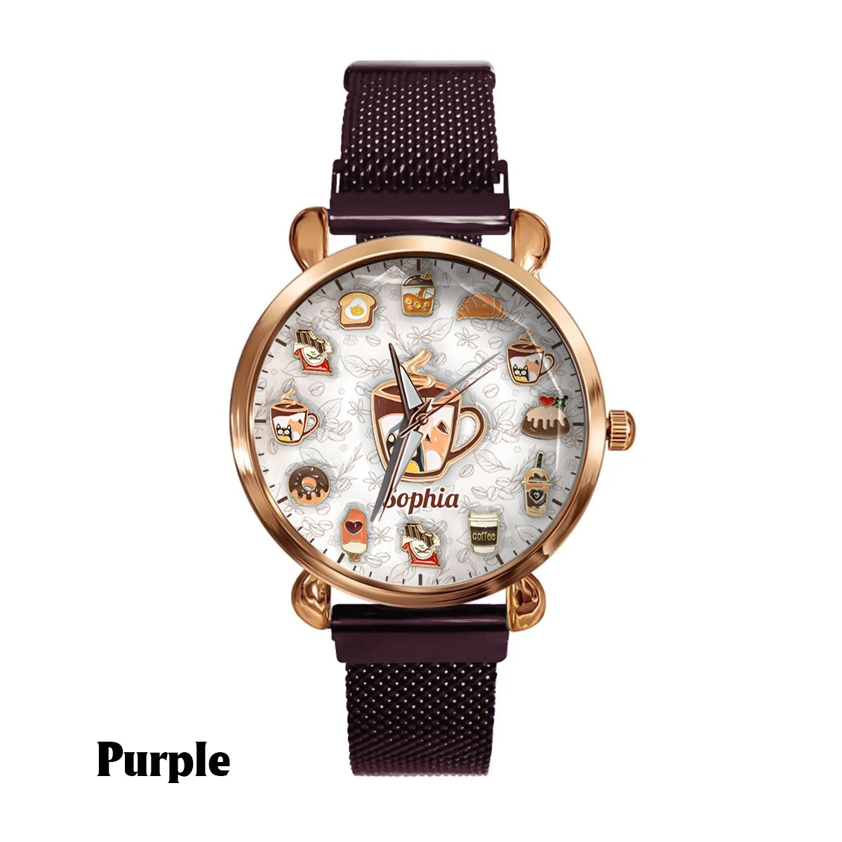 Mode Café - Montre-bracelet personnalisée pour femme 